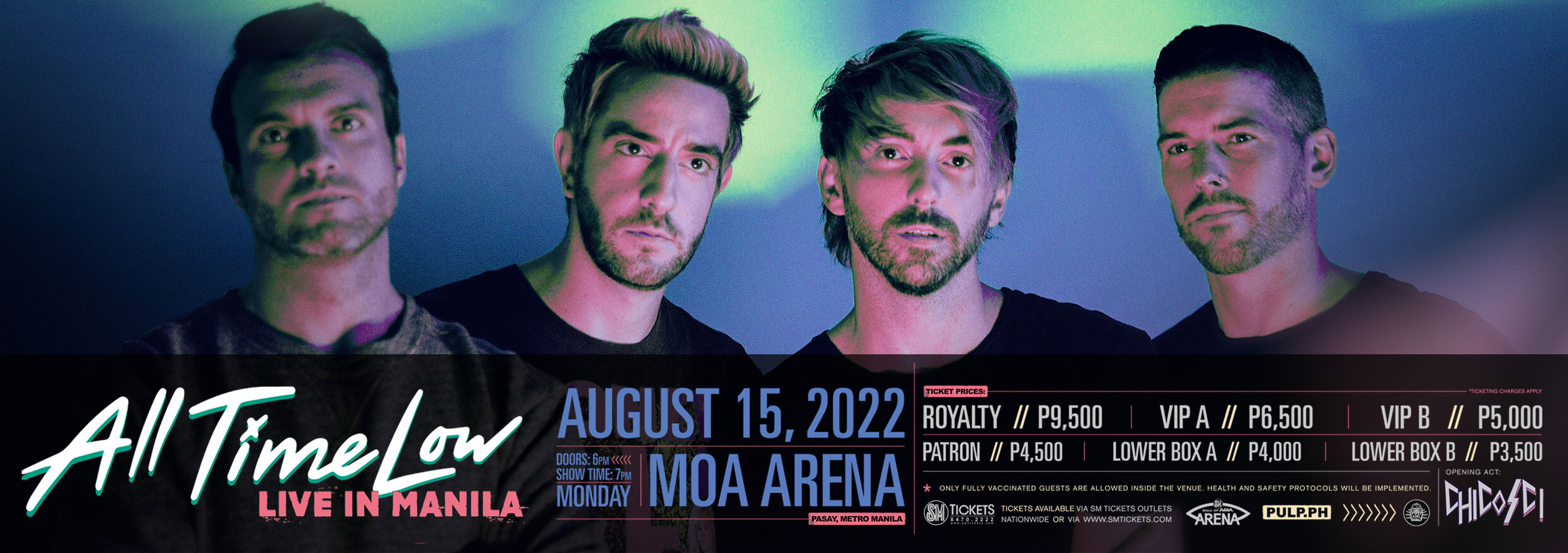 ALL TIME LOW RETURNS TO MANILA With Special Guests CHICOSCI